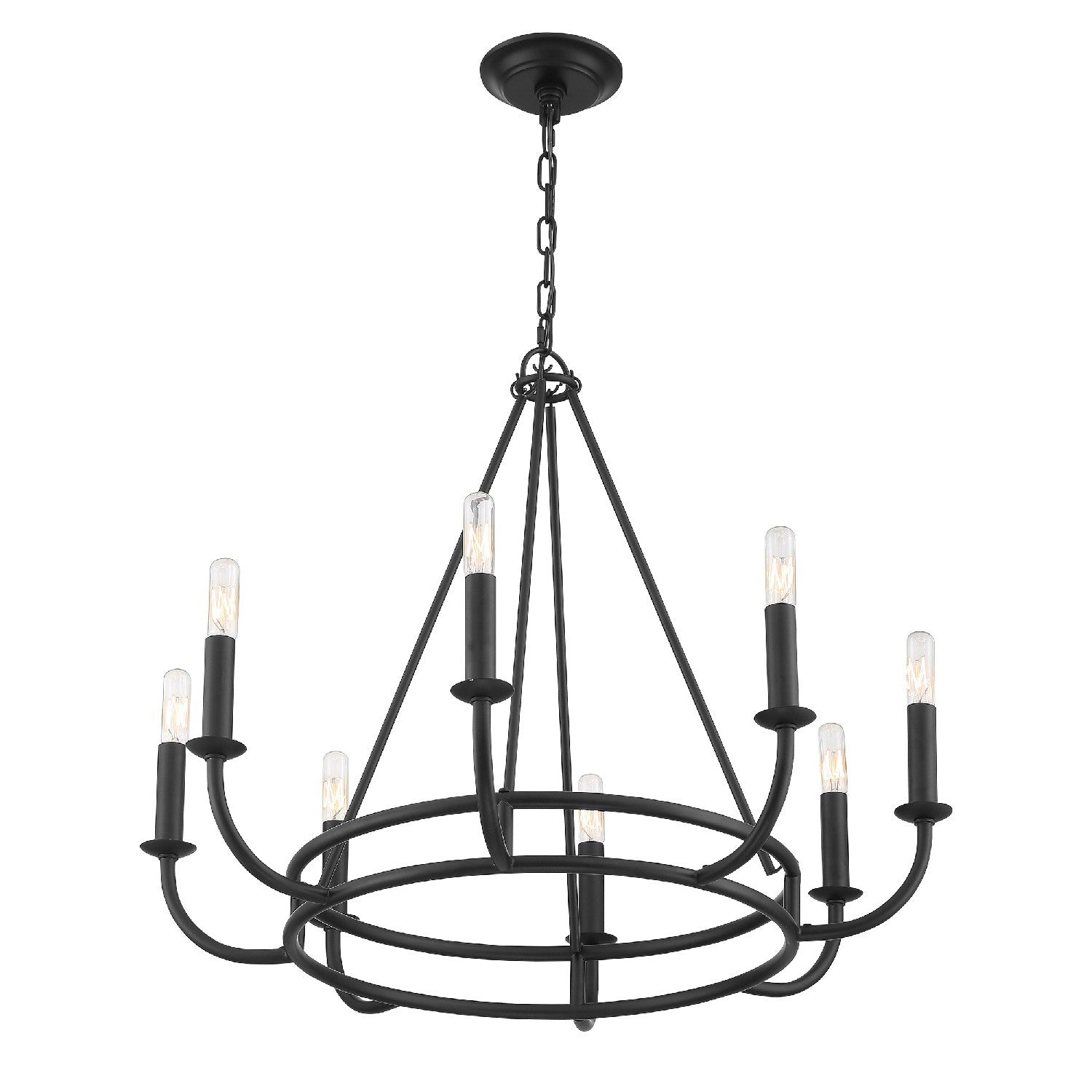 Xenuvyh Modern Minimalist Vintage Industrial Metal Chandelier
