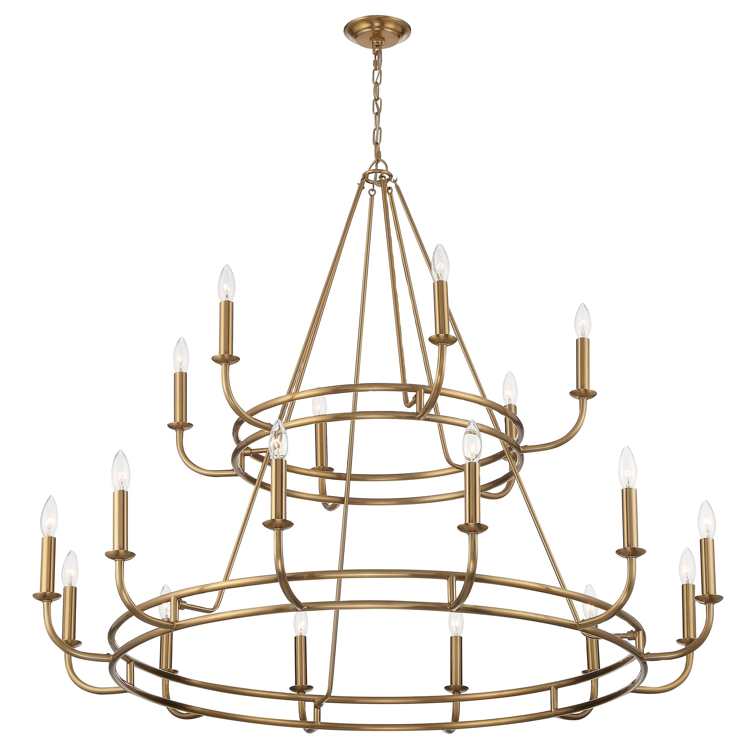 Xenuvyh Modern Minimalist Vintage Industrial Metal Chandelier