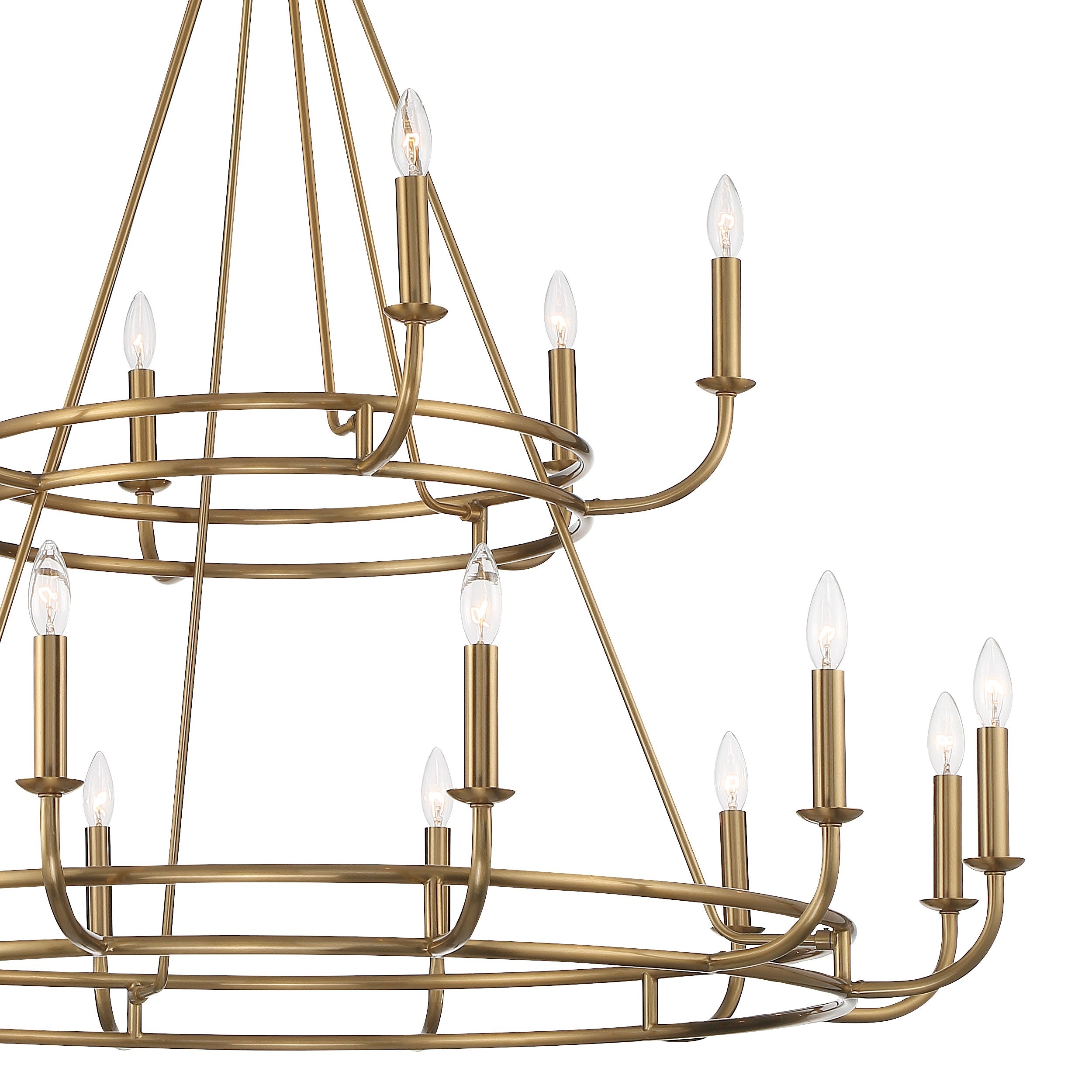 Xenuvyh Modern Minimalist Vintage Industrial Metal Chandelier