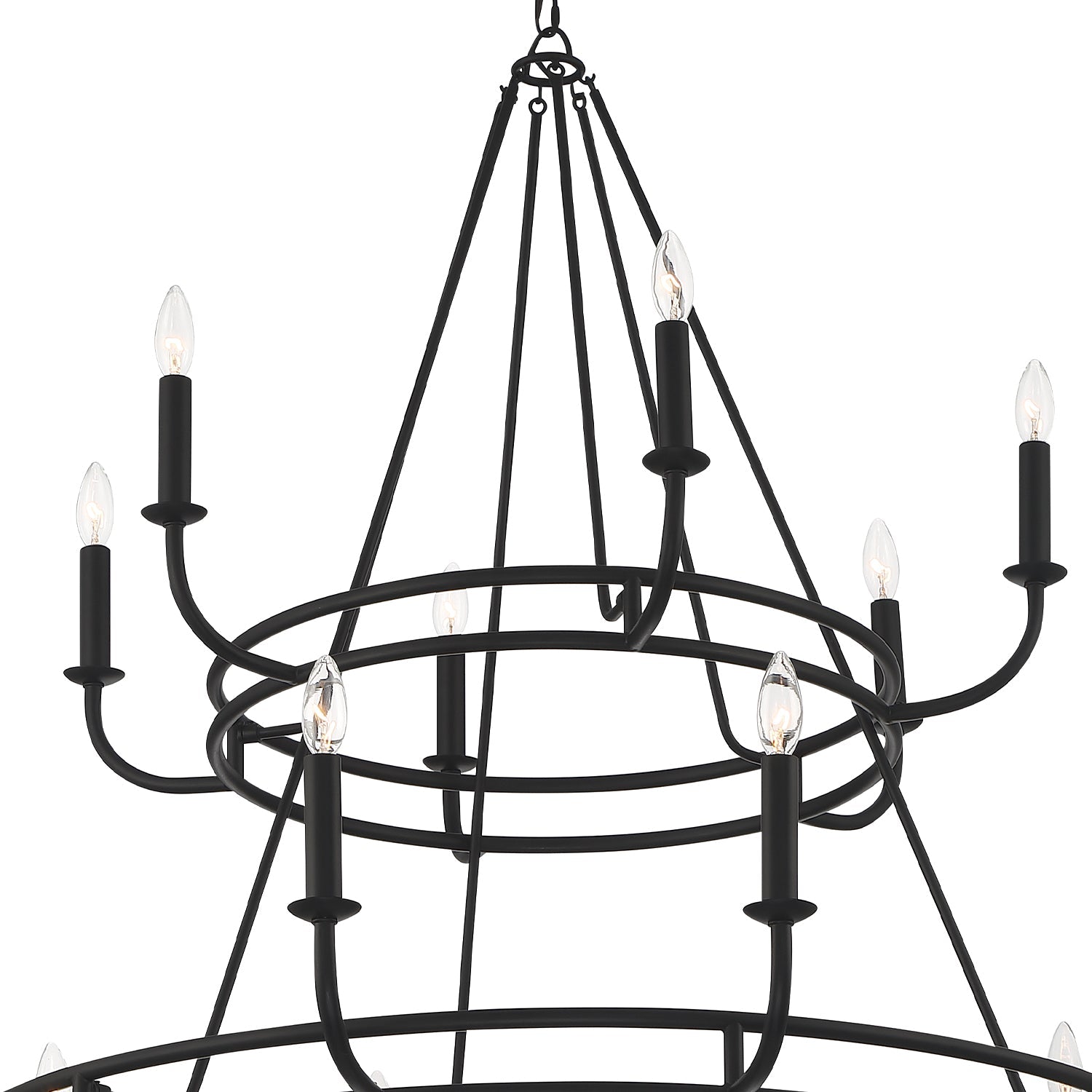 Xenuvyh Modern Minimalist Vintage Industrial Metal Chandelier