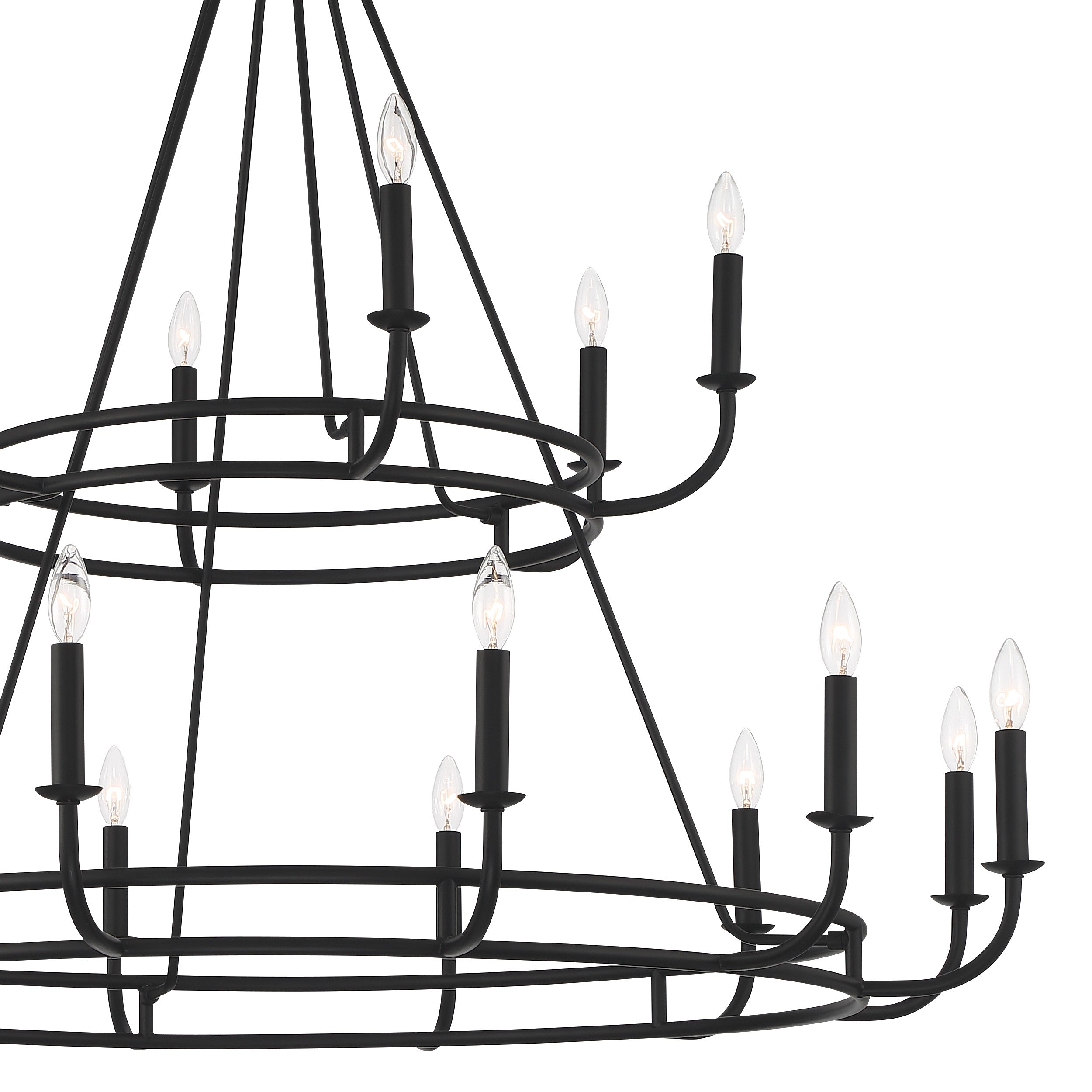 Xenuvyh Modern Minimalist Vintage Industrial Metal Chandelier