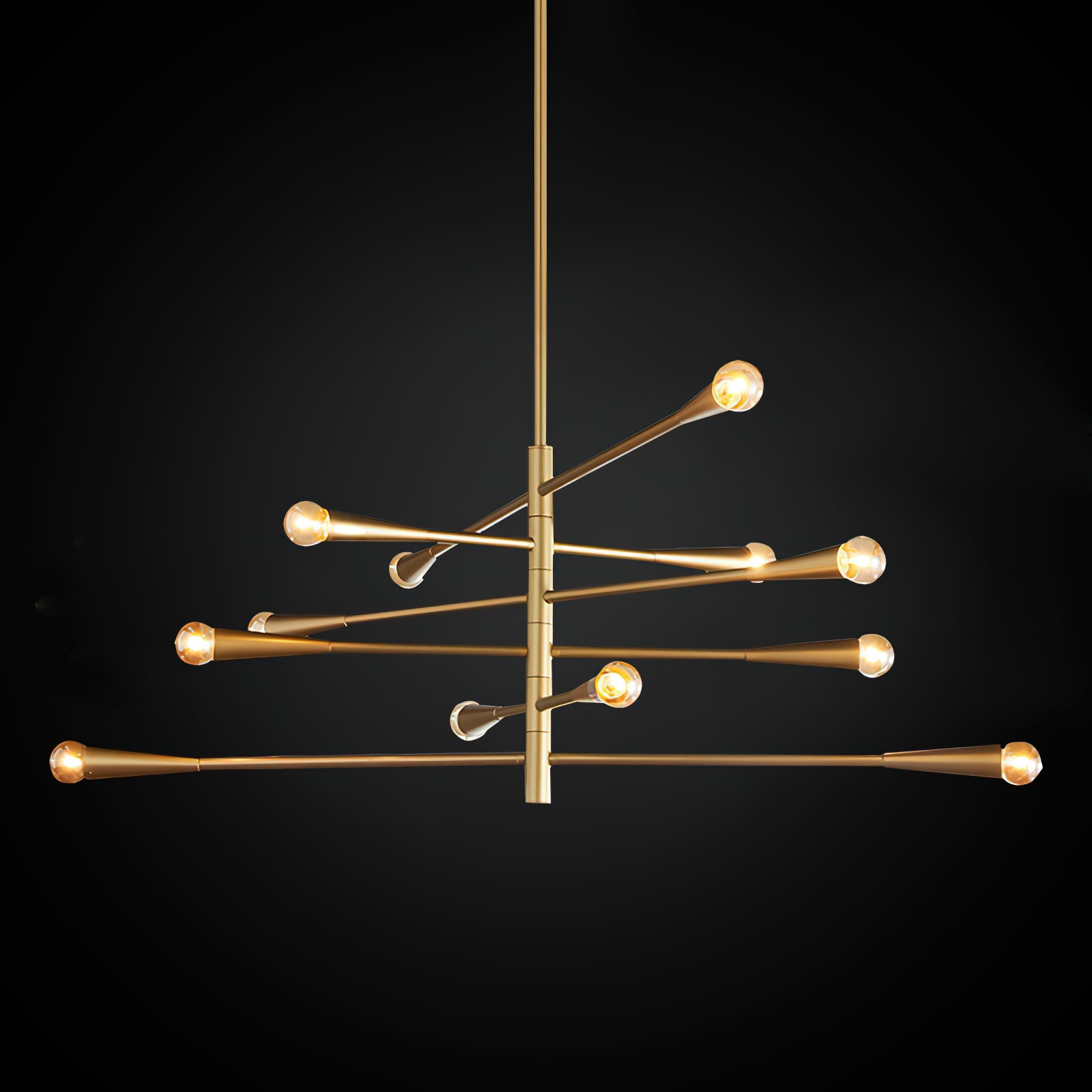Sifuvyu Modern Minimalist Brass Metal Chandelier