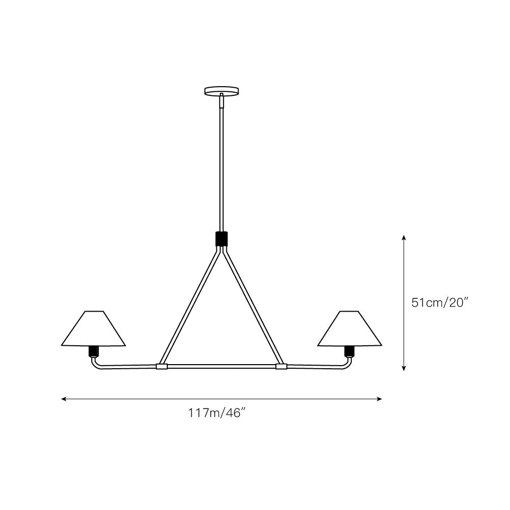 Ornuvyh Vintage Industrial Metal Fabric Chandelier