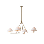Ornuvyh Vintage Industrial Metal Fabric Chandelier