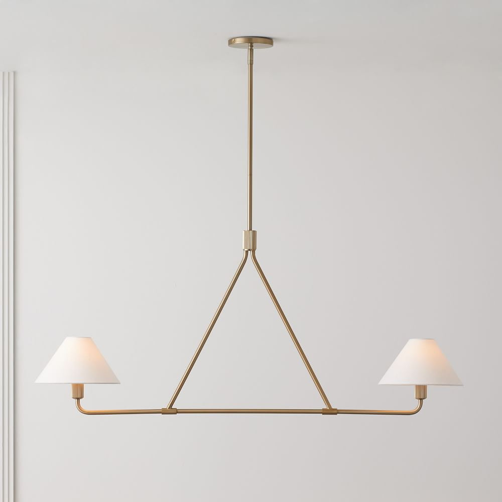 Ornuvyh Vintage Industrial Metal Fabric Chandelier