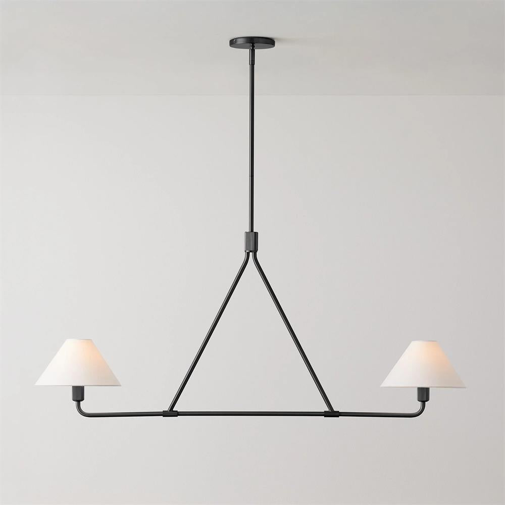 Ornuvyh Vintage Industrial Metal Fabric Chandelier