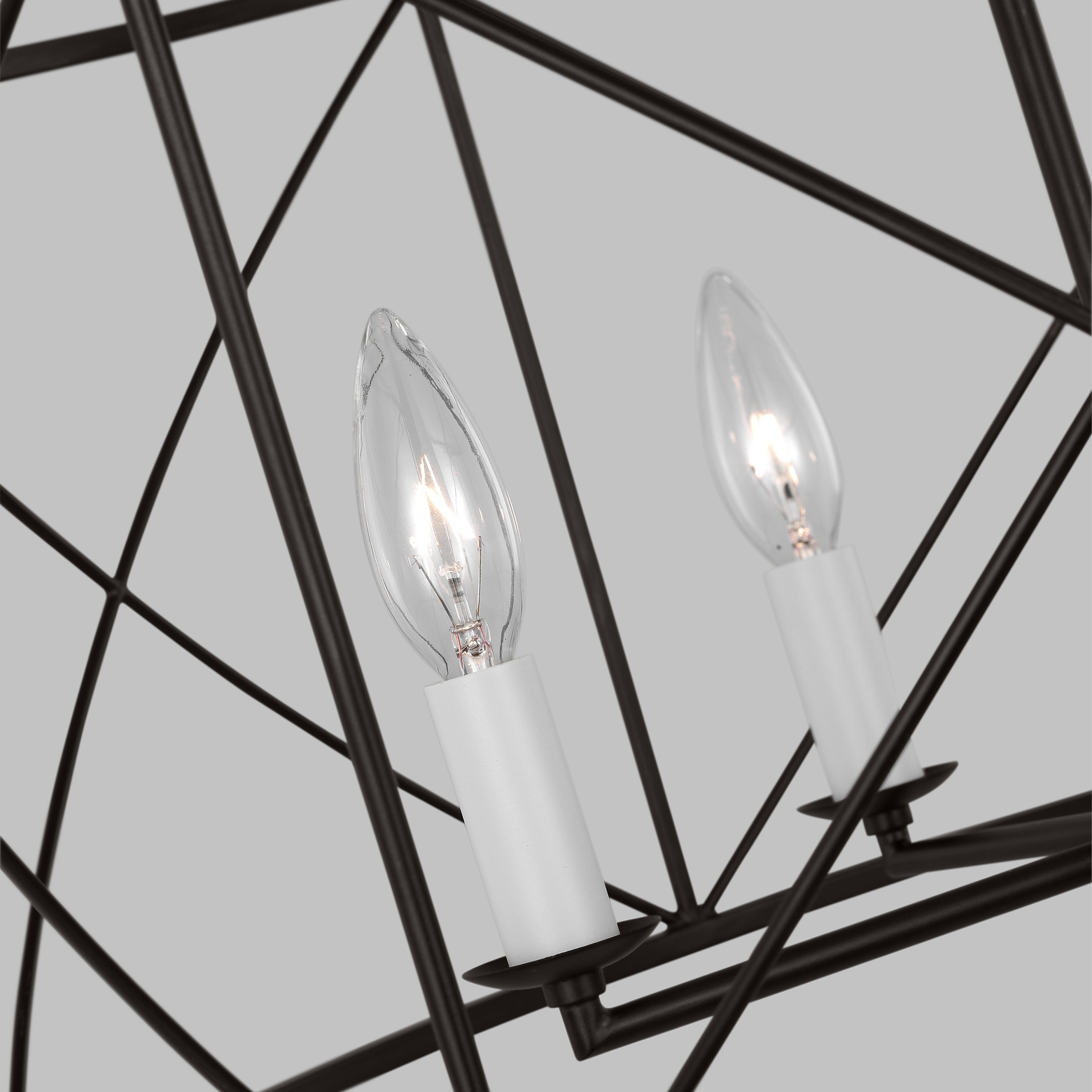 Waegnuvyu Modern Minimalist Vintage Industrial Metal Lantern Chandelier