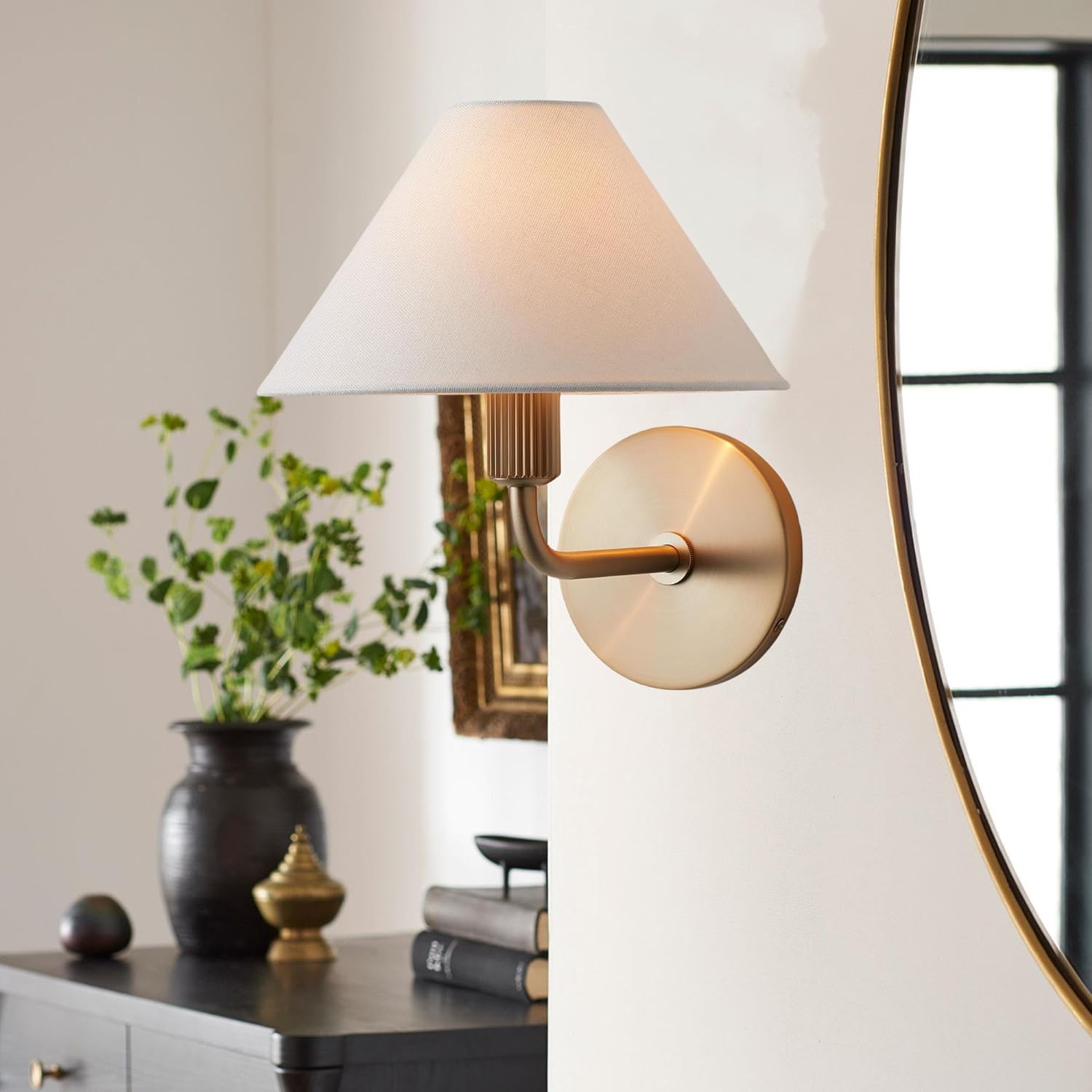 Cisoren Traditional Unique Brass Fabric Wall Lamp - Lamp Copper