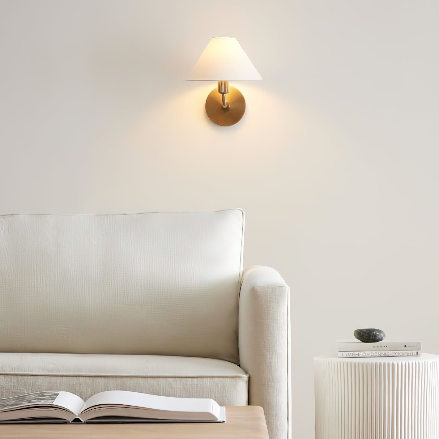 Cisoren Traditional Unique Brass Fabric Wall Lamp - Lamp Copper