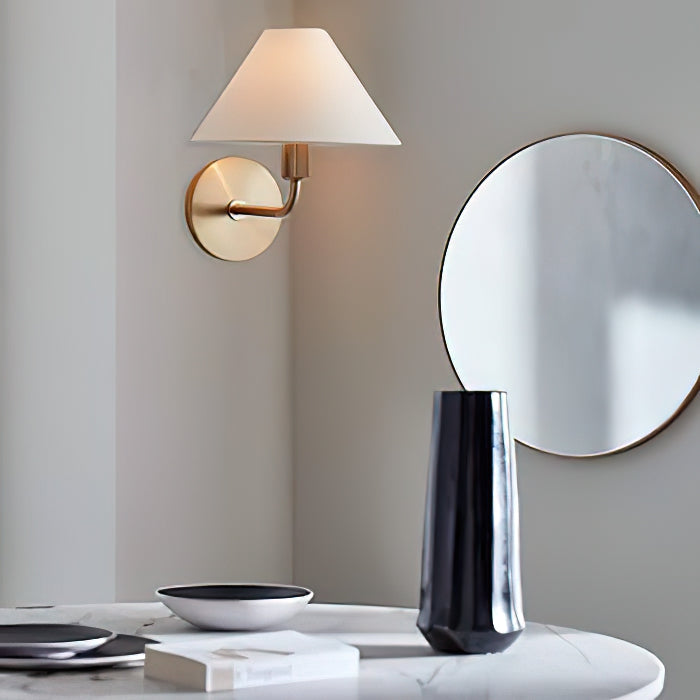 Cisoren Traditional Unique Brass Fabric Wall Lamp - Lamp Copper