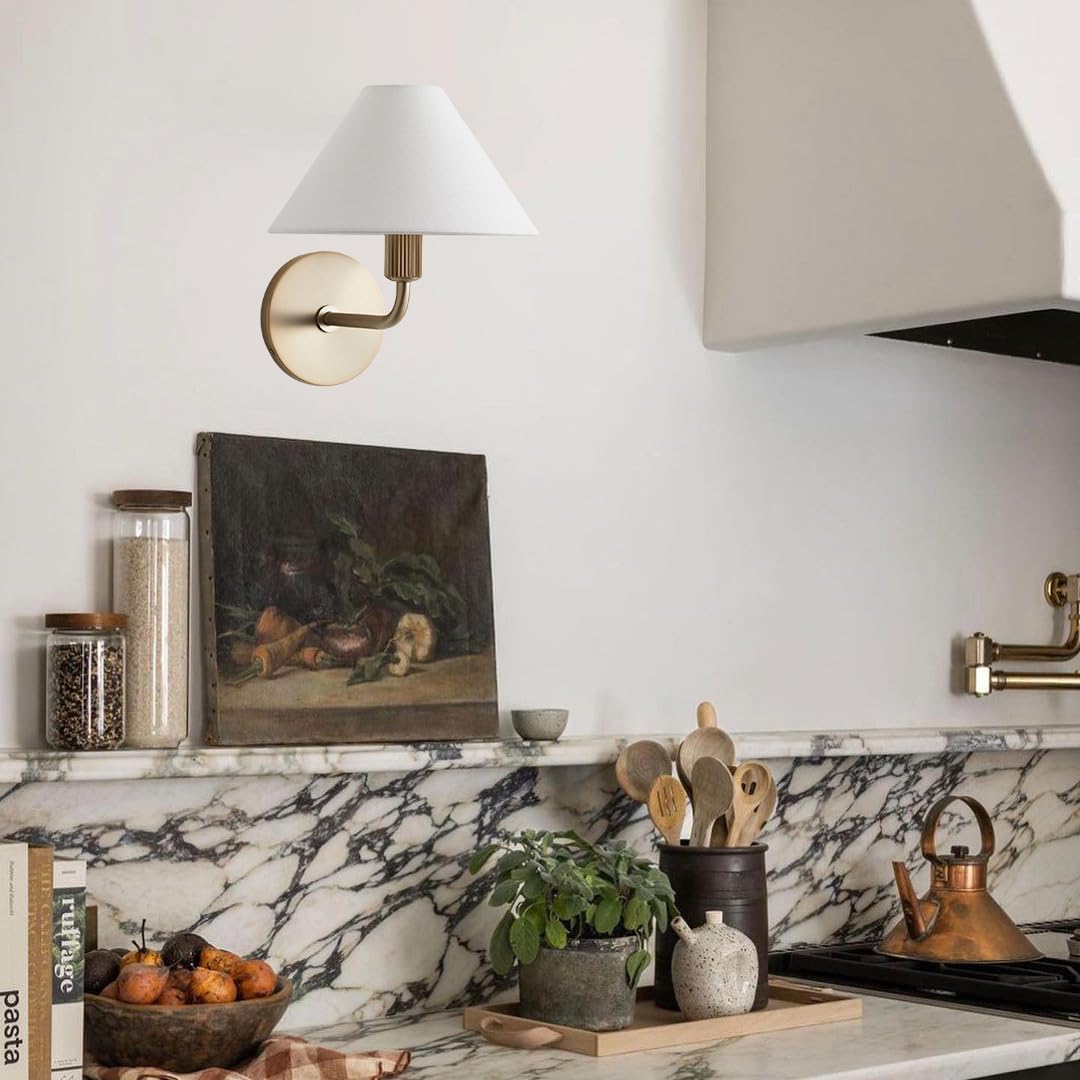 Cisoren Traditional Unique Brass Fabric Wall Lamp - Lamp Copper