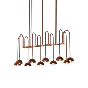 Blikuvyh Vintage Industrial Atelier Brass Metal Chandelier