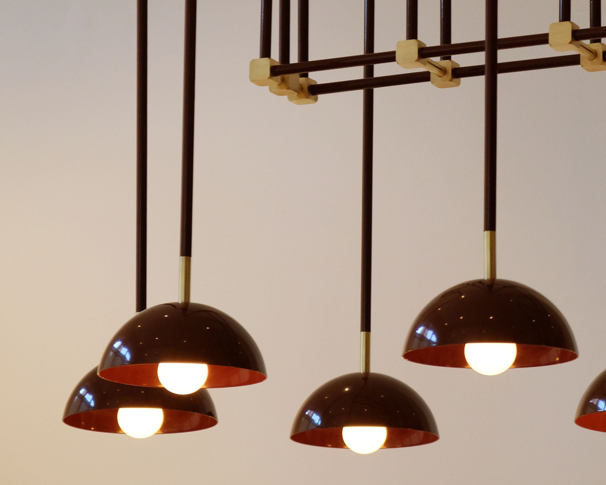 Blikuvyh Vintage Industrial Atelier Brass Metal Chandelier