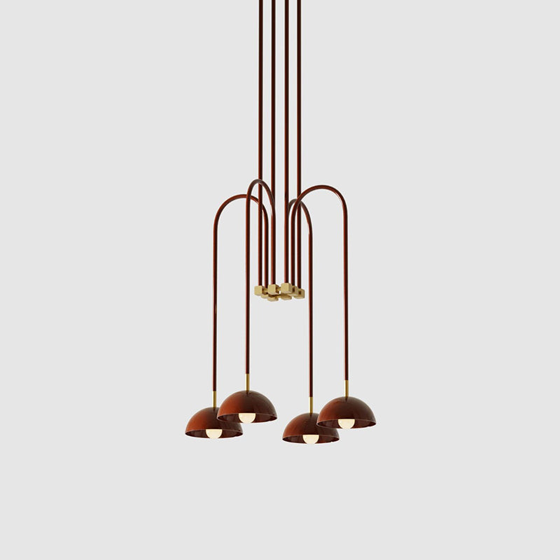 Blikuvyh Vintage Industrial Atelier Brass Metal Chandelier
