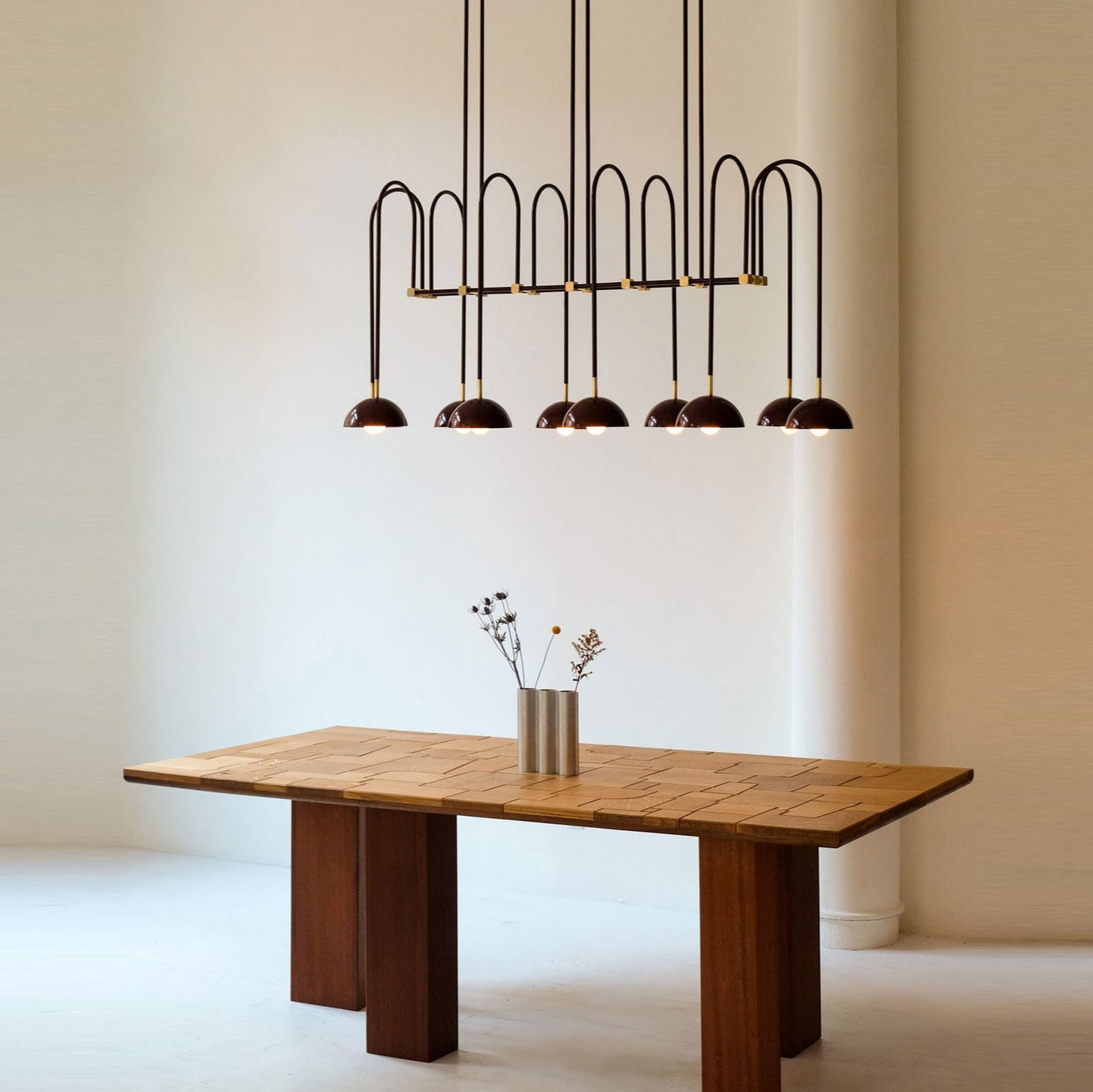 Blikuvyh Vintage Industrial Atelier Brass Metal Chandelier