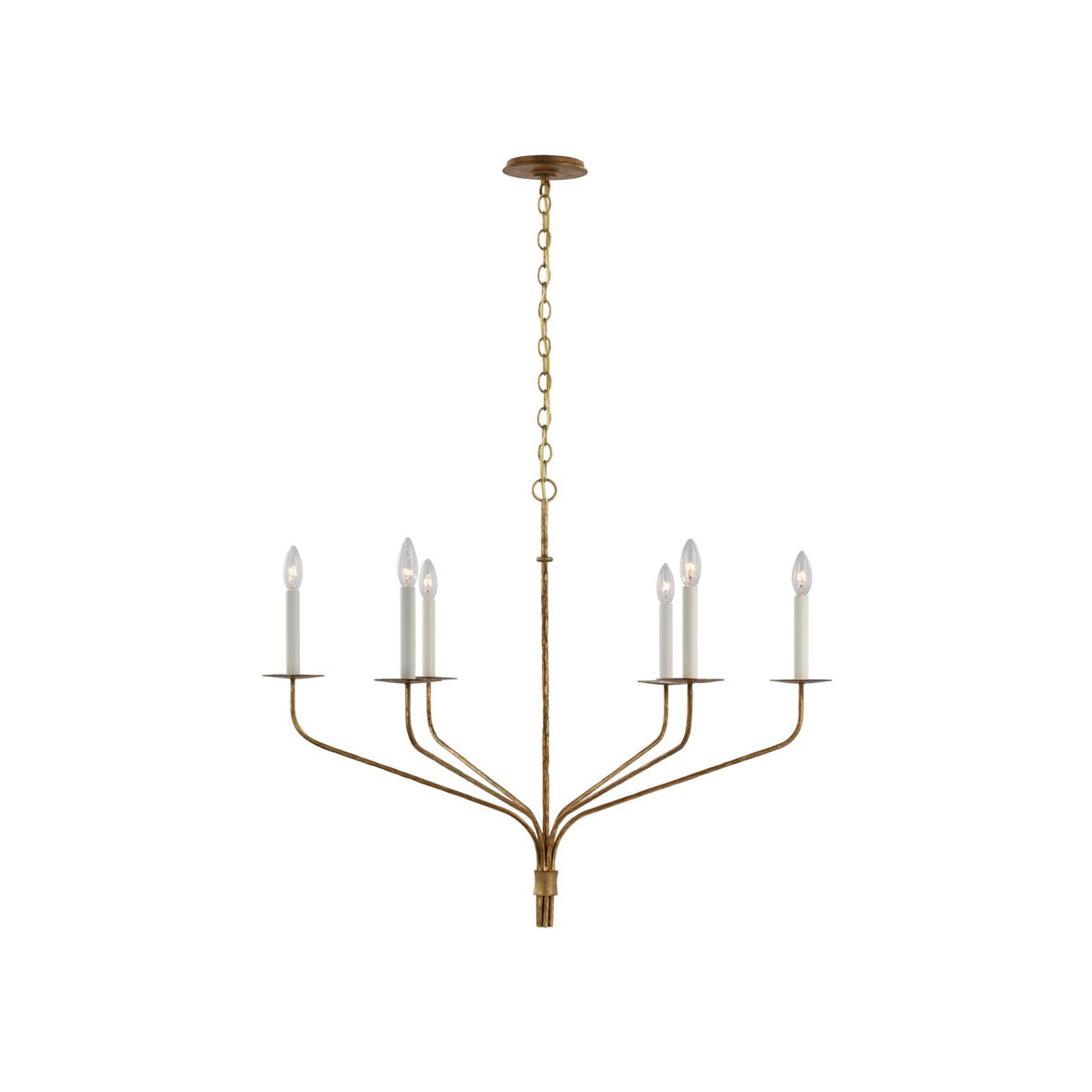 Caeluvyh Vintage Industrial Black Metal Chandelier