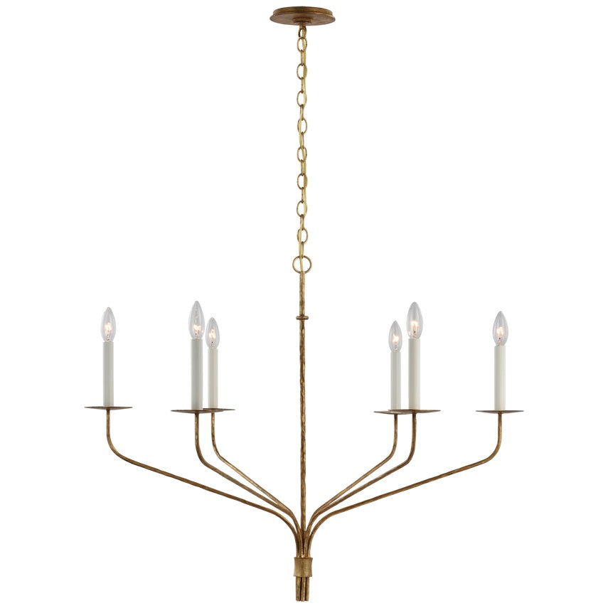 Caeluvyh Vintage Industrial Black Metal Chandelier