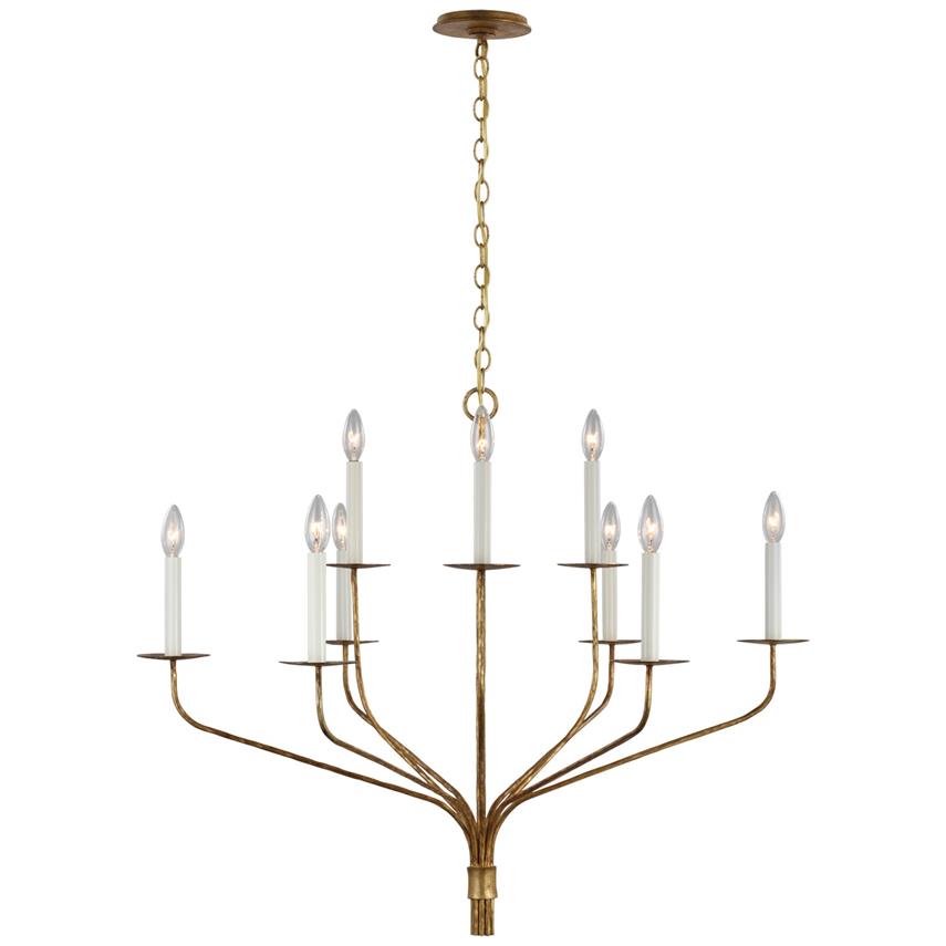Caeluvyh Vintage Industrial Black Metal Chandelier