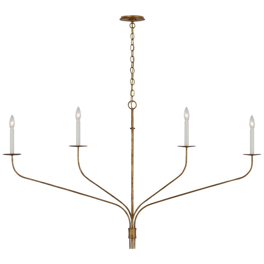 Caeluvyh Vintage Industrial Black Metal Chandelier