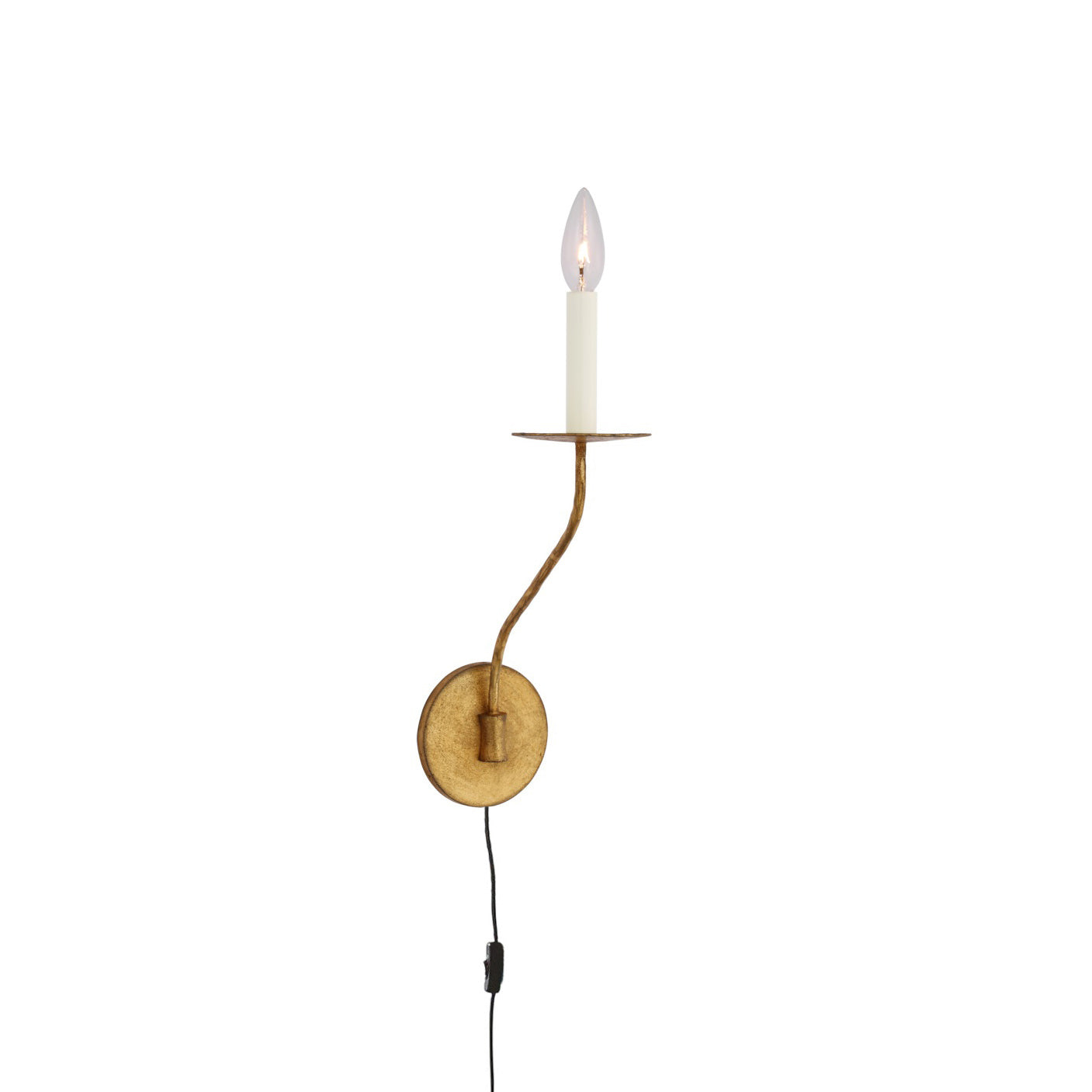 Zoruvyu Modern Minimalist Plug-in Brass Metal Wall Lamp - Lamp Copper