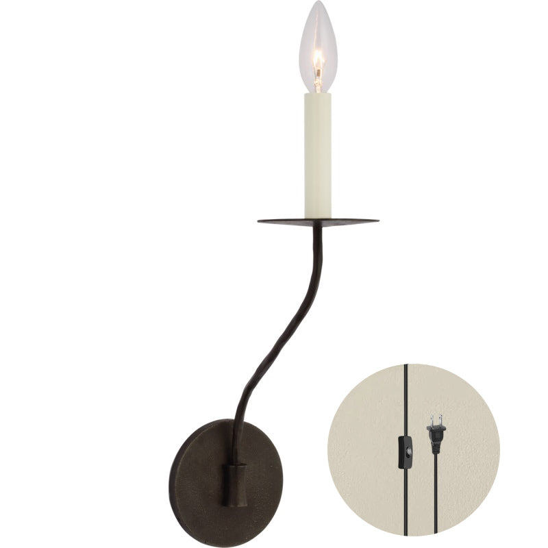 Zoruvyu Modern Minimalist Plug-in Brass Metal Wall Lamp - Lamp Copper