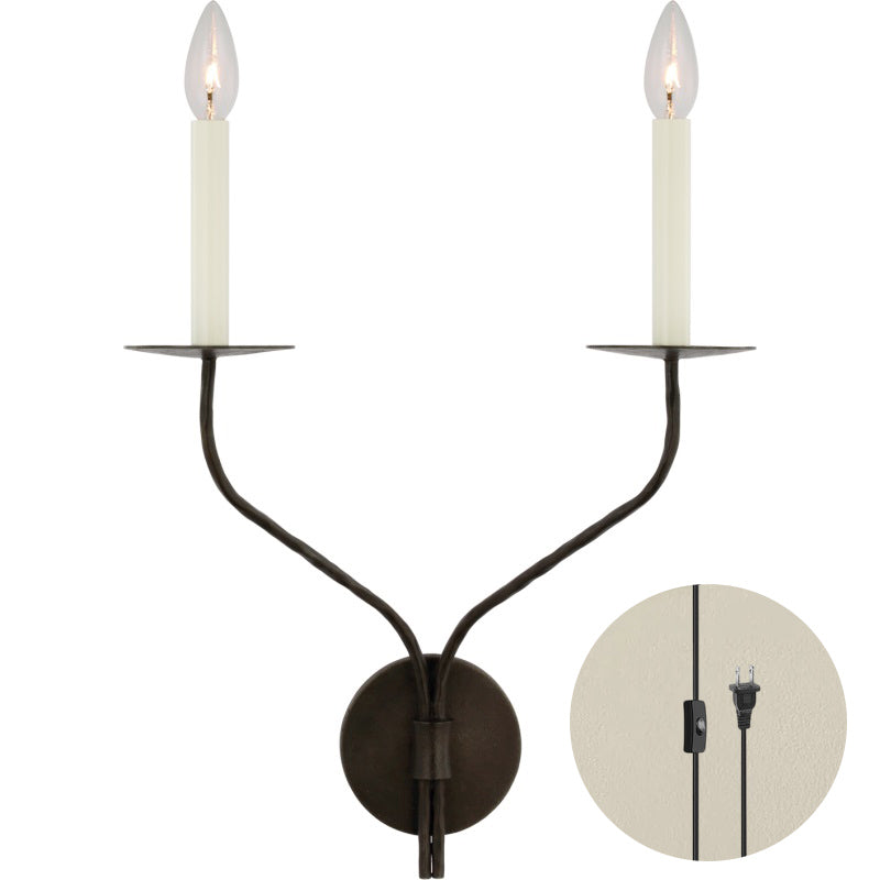 Zoruvyu Modern Minimalist Plug-in Brass Metal Wall Lamp - Lamp Copper