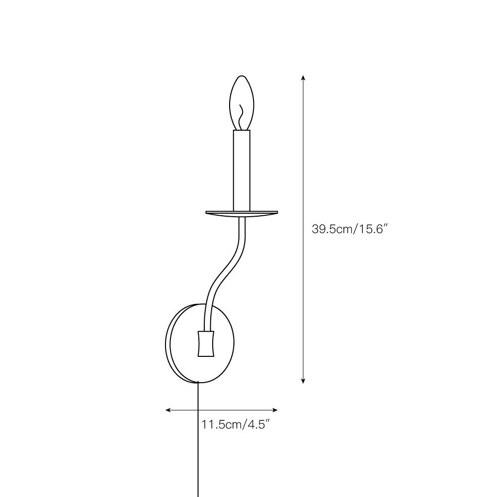 Zoruvyu Modern Minimalist Plug-in Brass Metal Wall Lamp - Lamp Copper