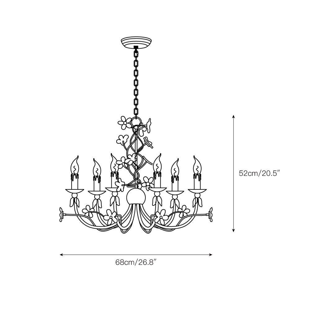 Ornuvyu Postmodern Luxury Clear Metal Crystal Chandelier