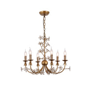 Ornuvyu Postmodern Luxury Clear Metal Crystal Chandelier