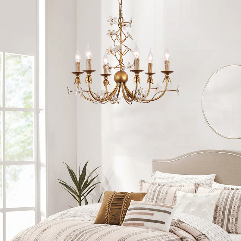 Ornuvyu Postmodern Luxury Clear Metal Crystal Chandelier