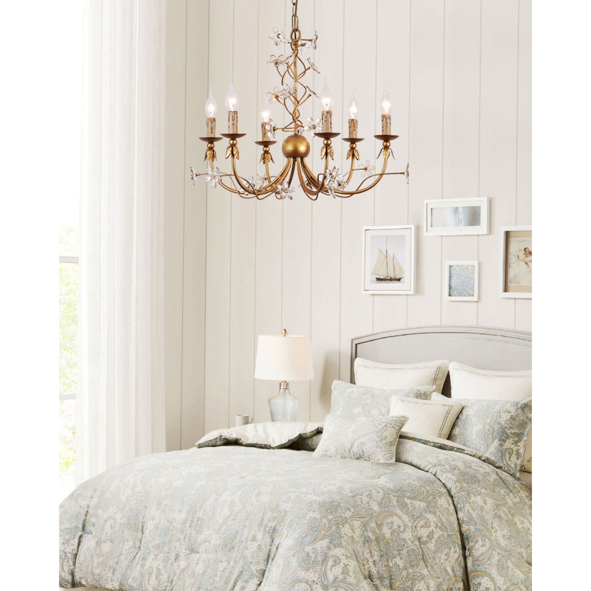Ornuvyu Postmodern Luxury Clear Metal Crystal Chandelier