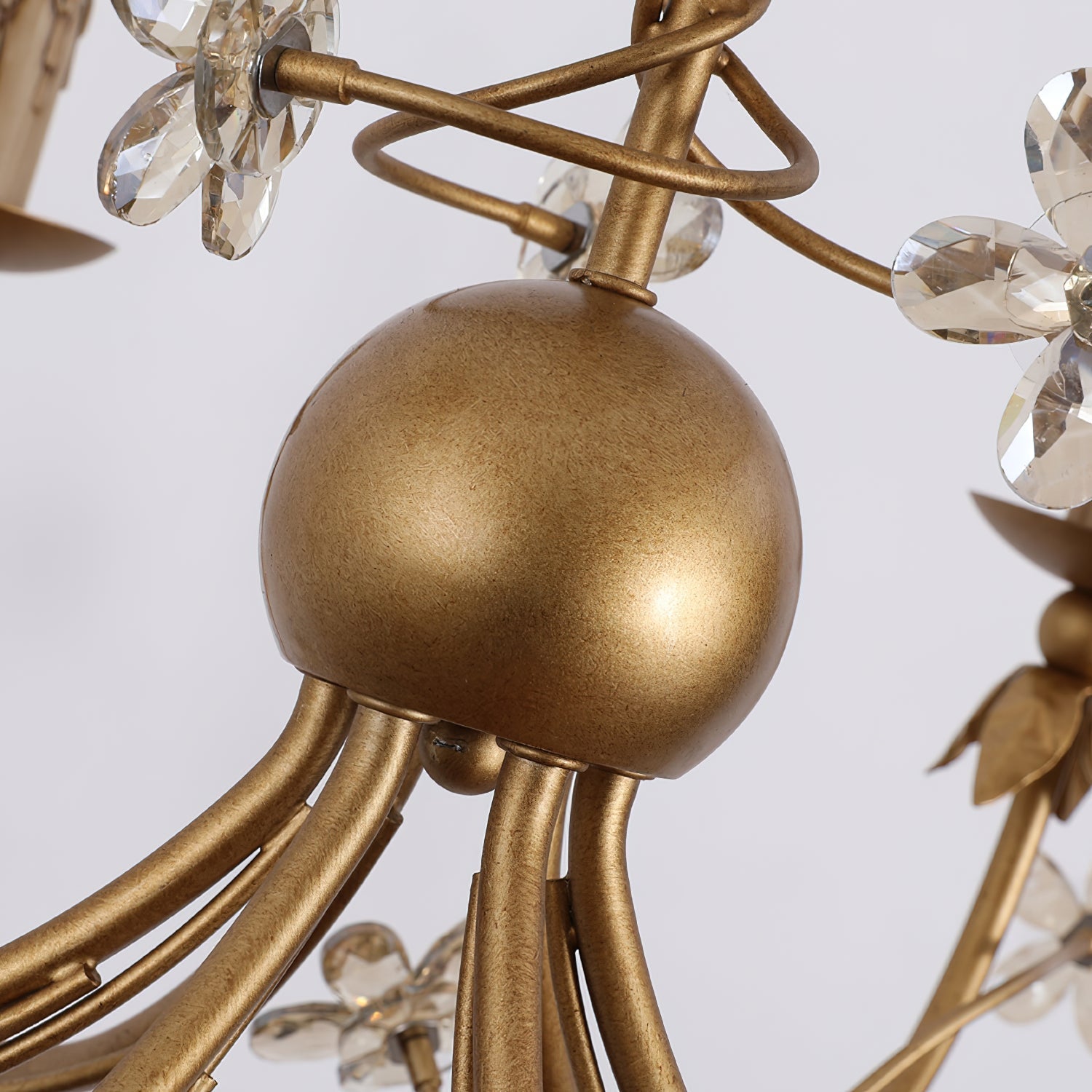 Ornuvyu Postmodern Luxury Clear Metal Crystal Chandelier