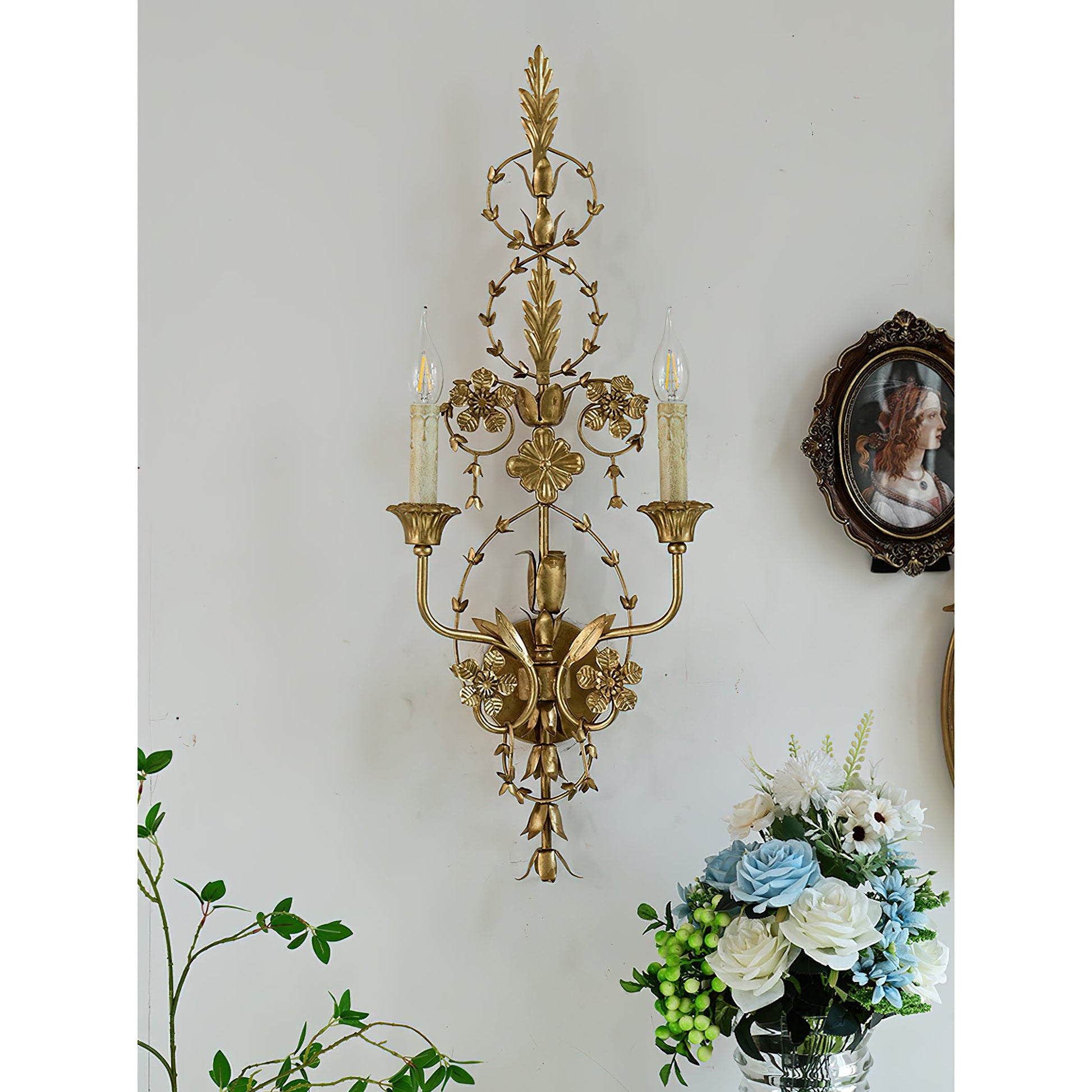 Aevuvyu Premium Vintage Industrial Metal Wall Lamp - Lamp Copper