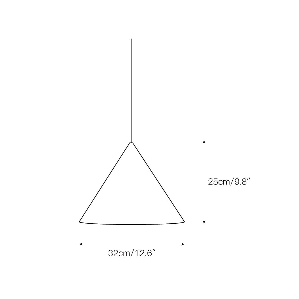 Caeluvyu Modern Minimalist Dark Metal Pendant Lamp - Lamp Copper