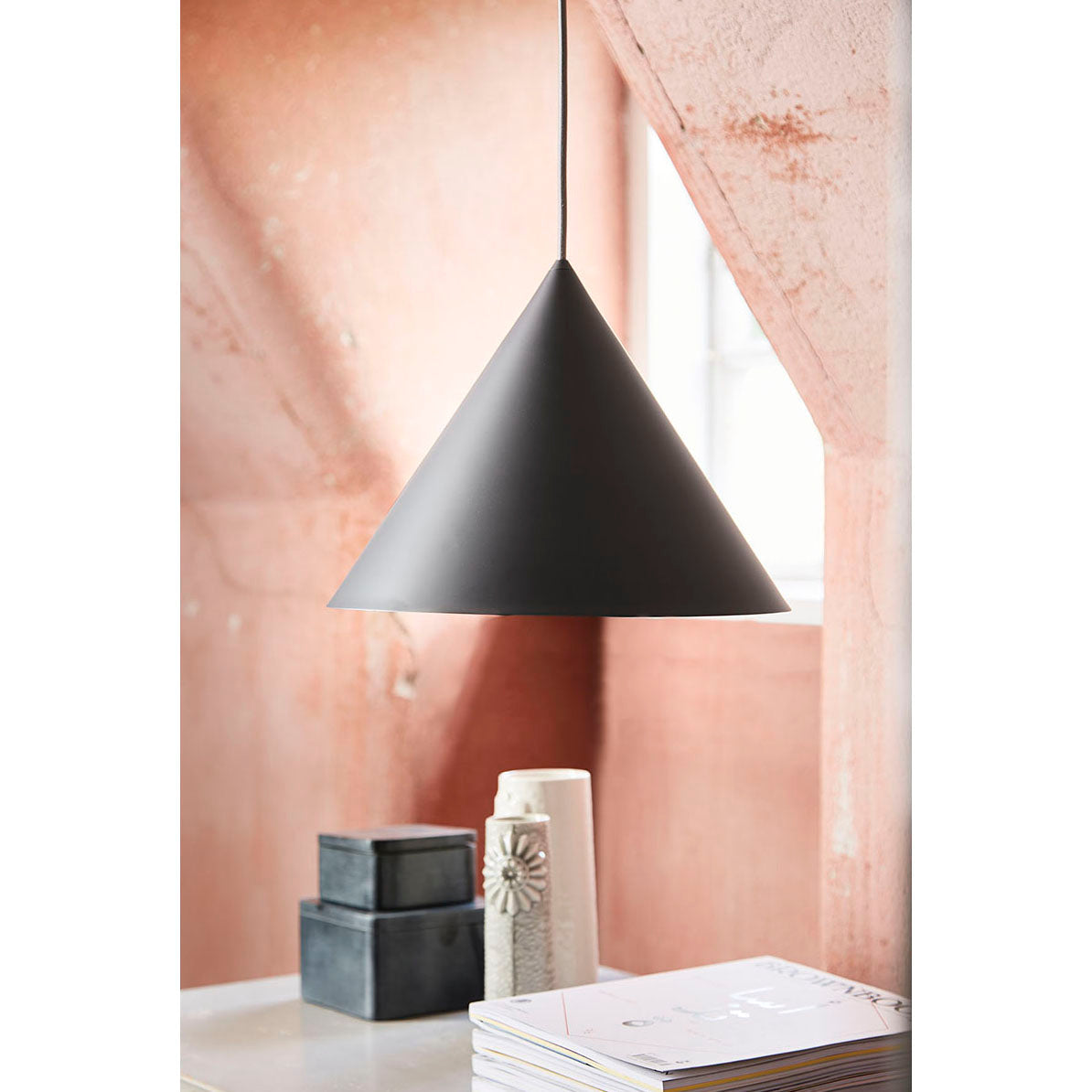 Caeluvyu Modern Minimalist Dark Metal Pendant Lamp - Lamp Copper