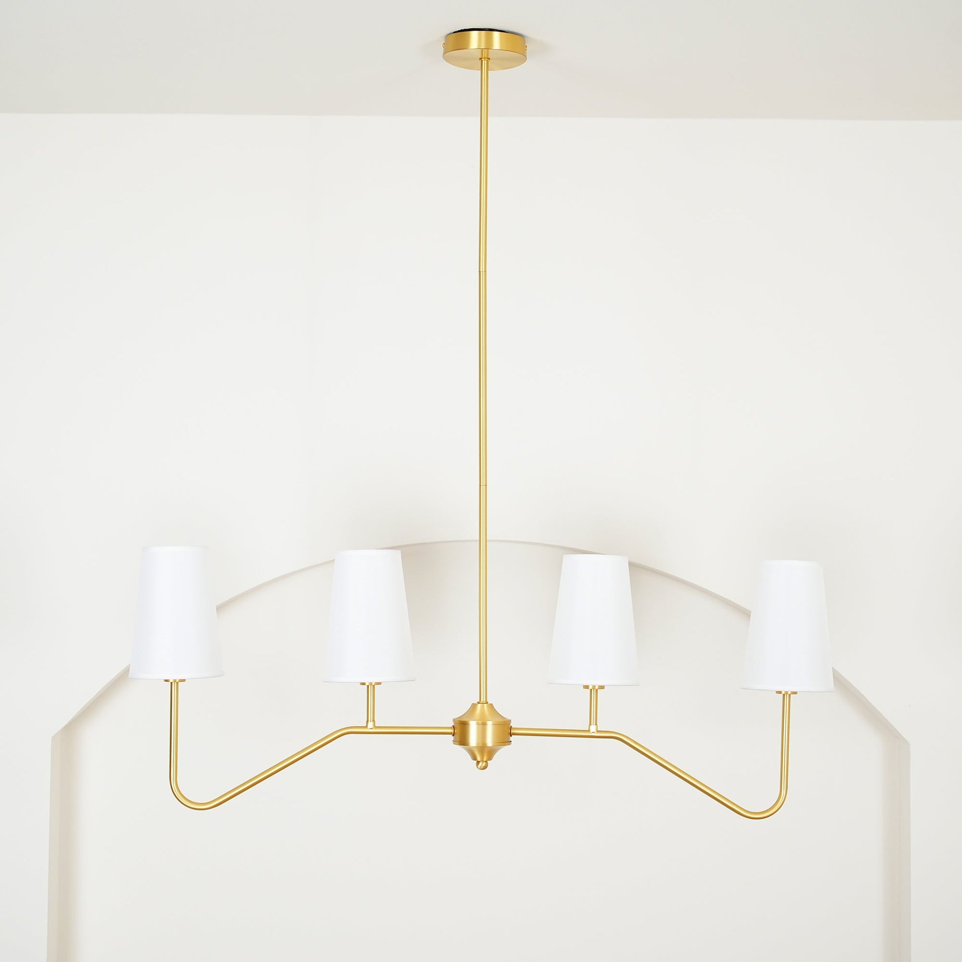 Avvenora Vintage Industrial Brass Fabric Pendant Lamp - Lamp Copper