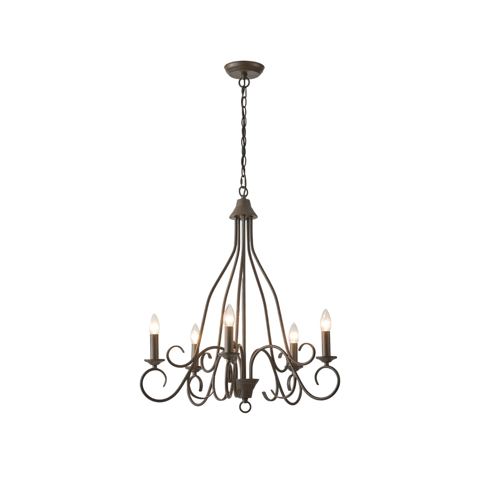 Dvaluvyu Vintage Industrial Metal Chandelier