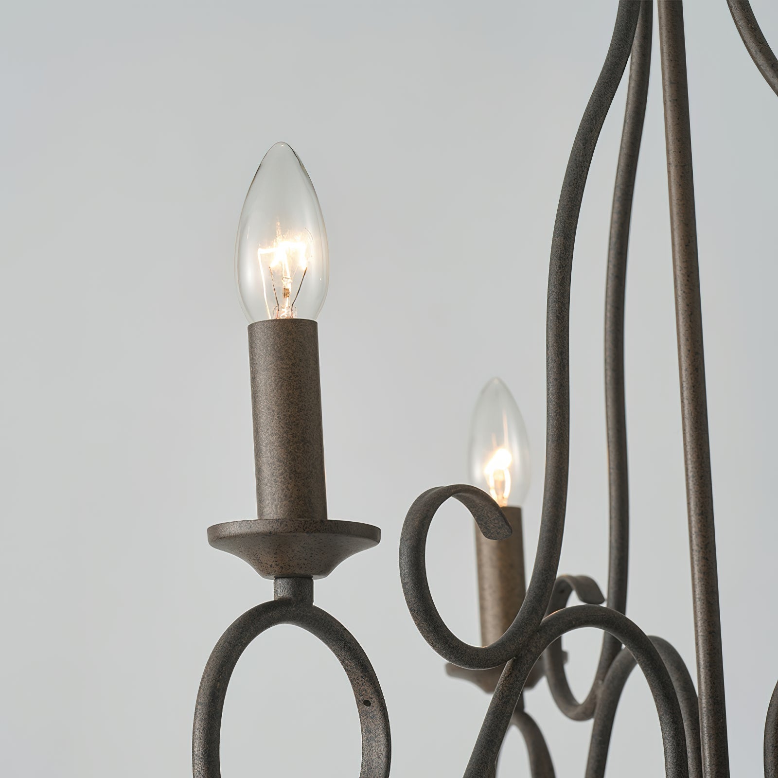 Dvaluvyu Vintage Industrial Metal Chandelier