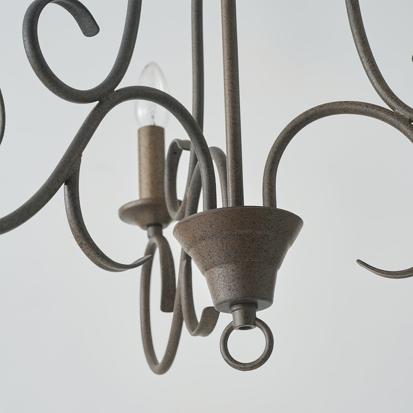 Dvaluvyu Vintage Industrial Metal Chandelier