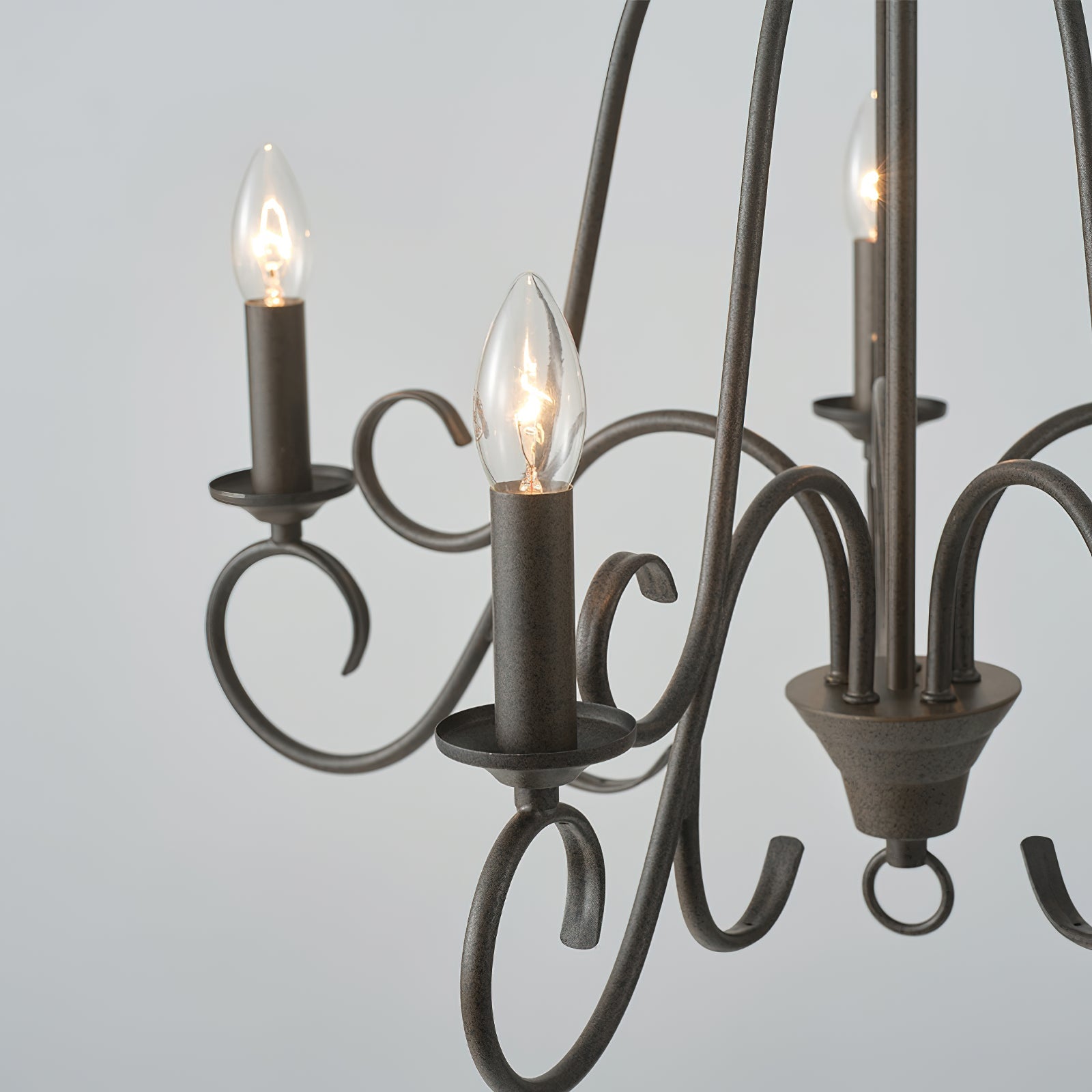 Dvaluvyu Vintage Industrial Metal Chandelier