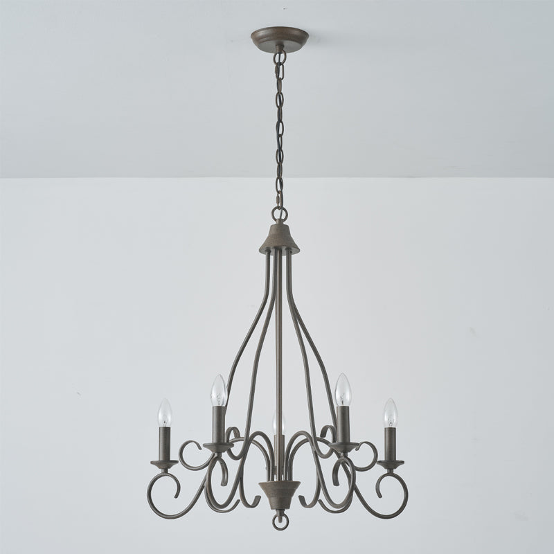 Dvaluvyu Vintage Industrial Metal Chandelier