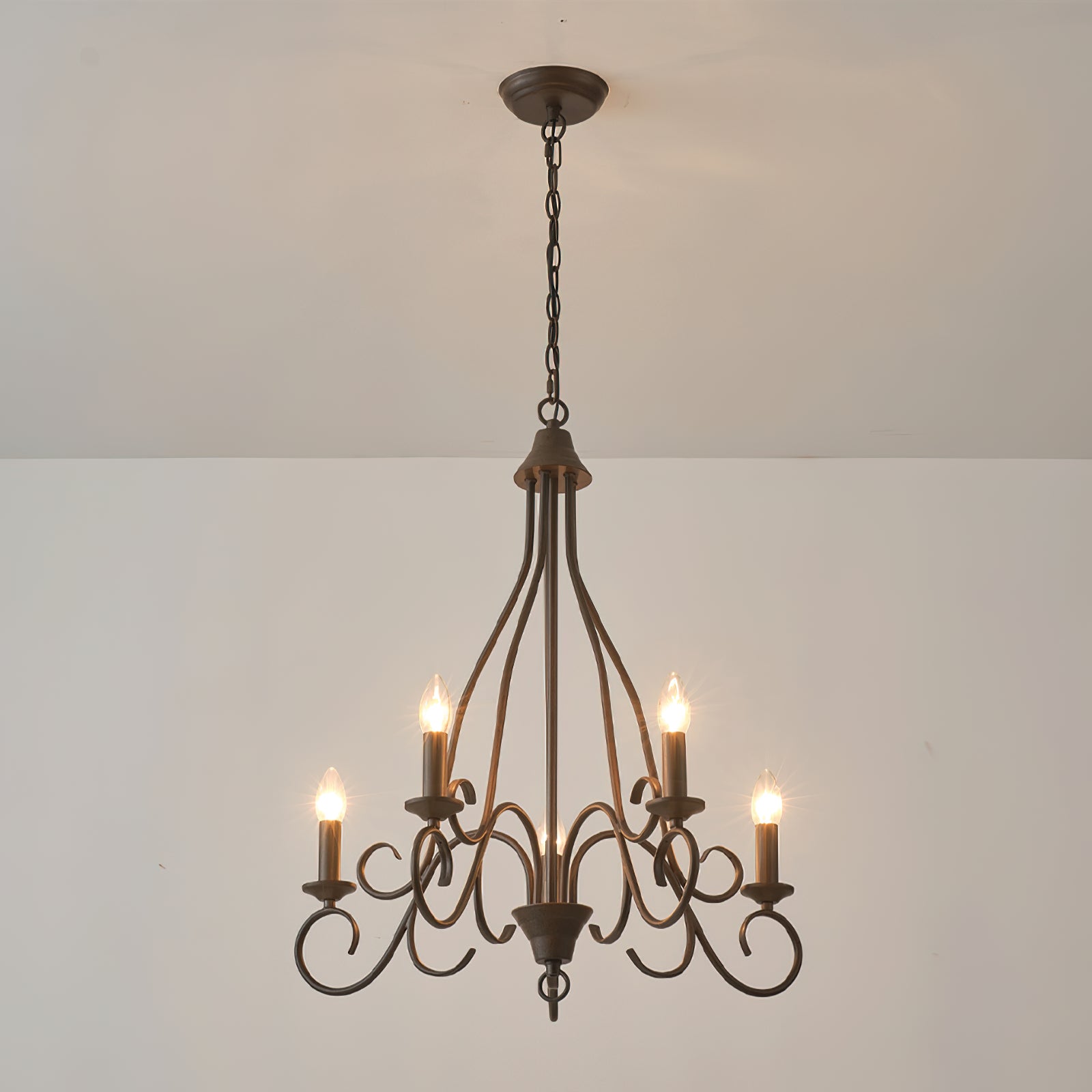 Dvaluvyu Vintage Industrial Metal Chandelier