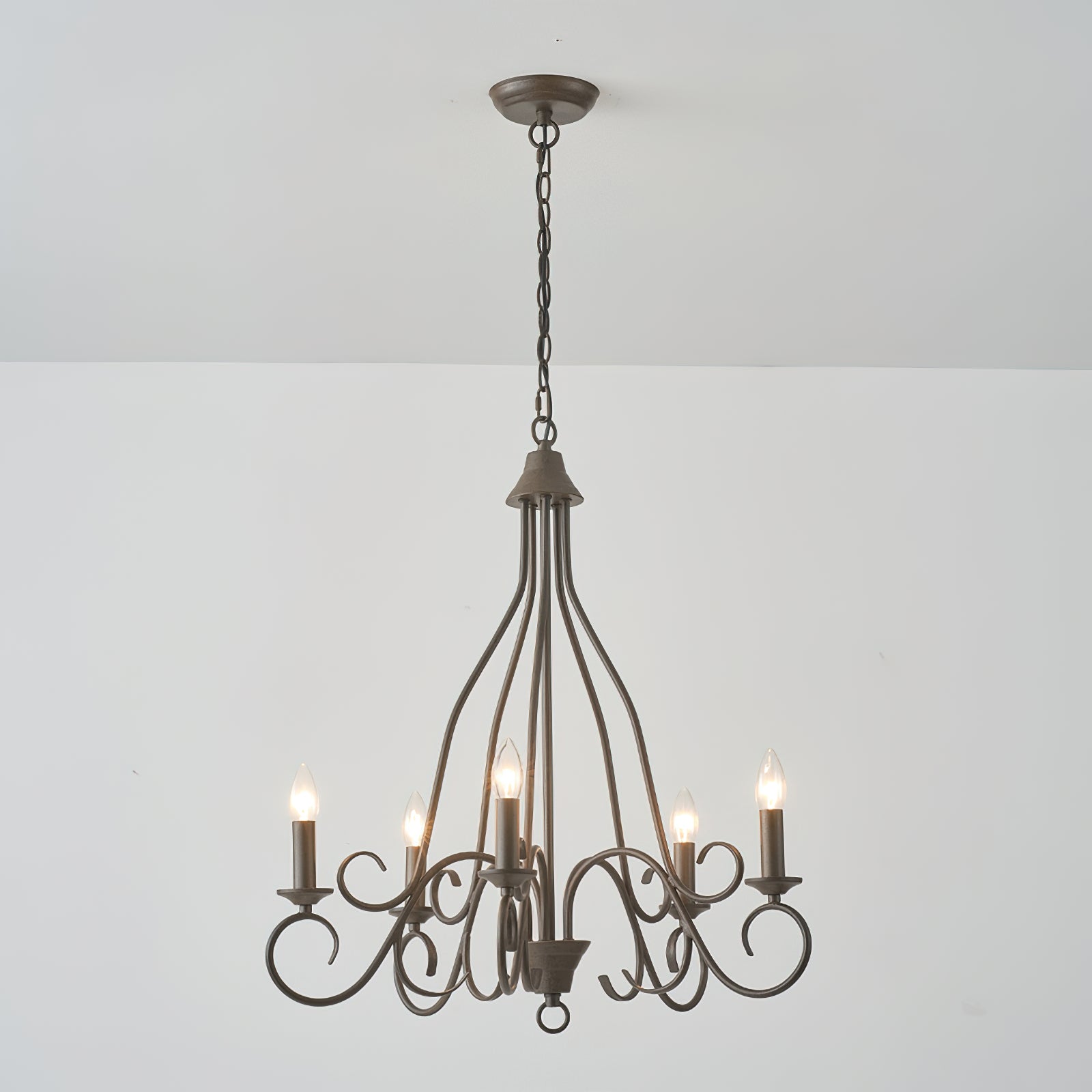 Dvaluvyu Vintage Industrial Metal Chandelier