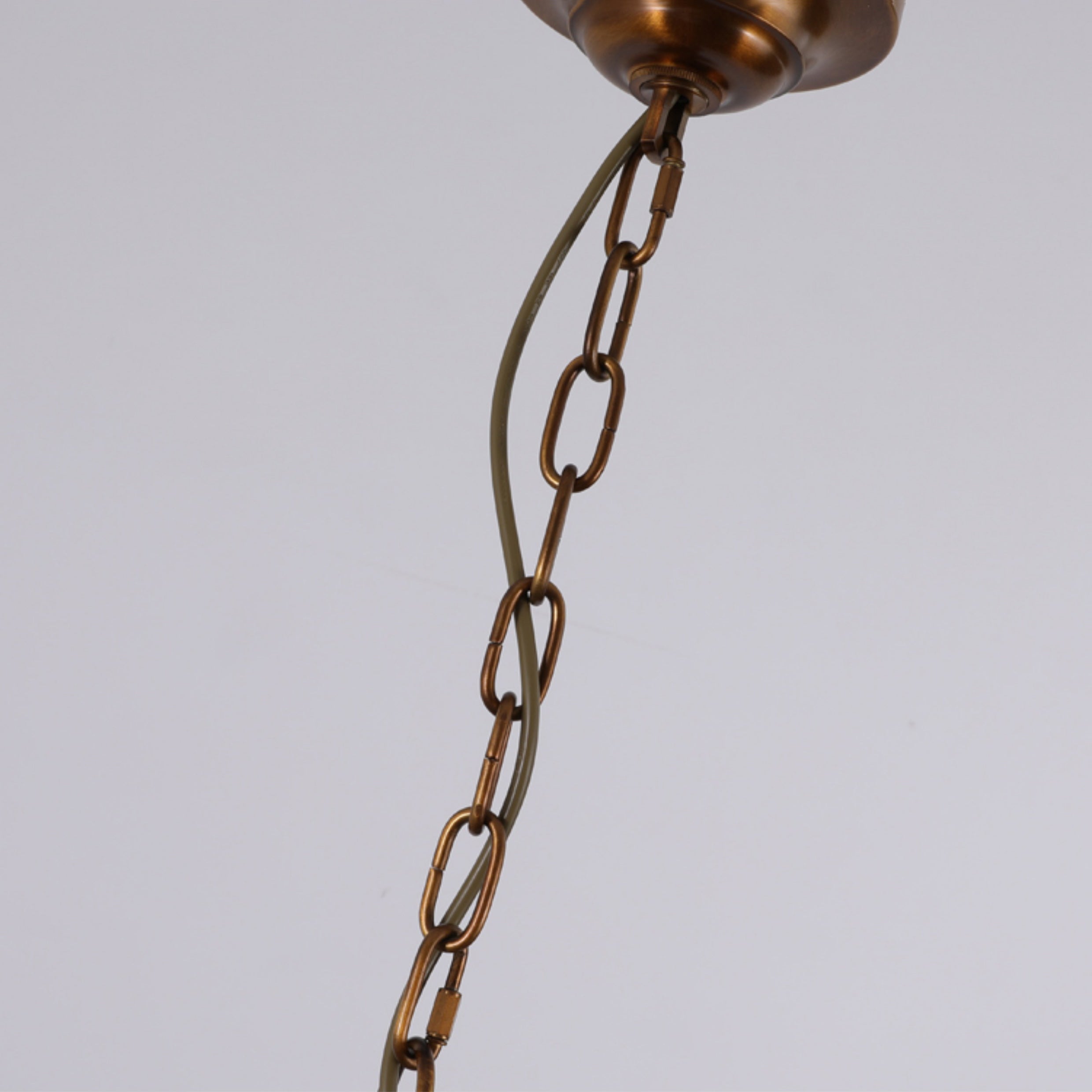 Gloruvyh Vintage Industrial Fabric Metal Chandelier