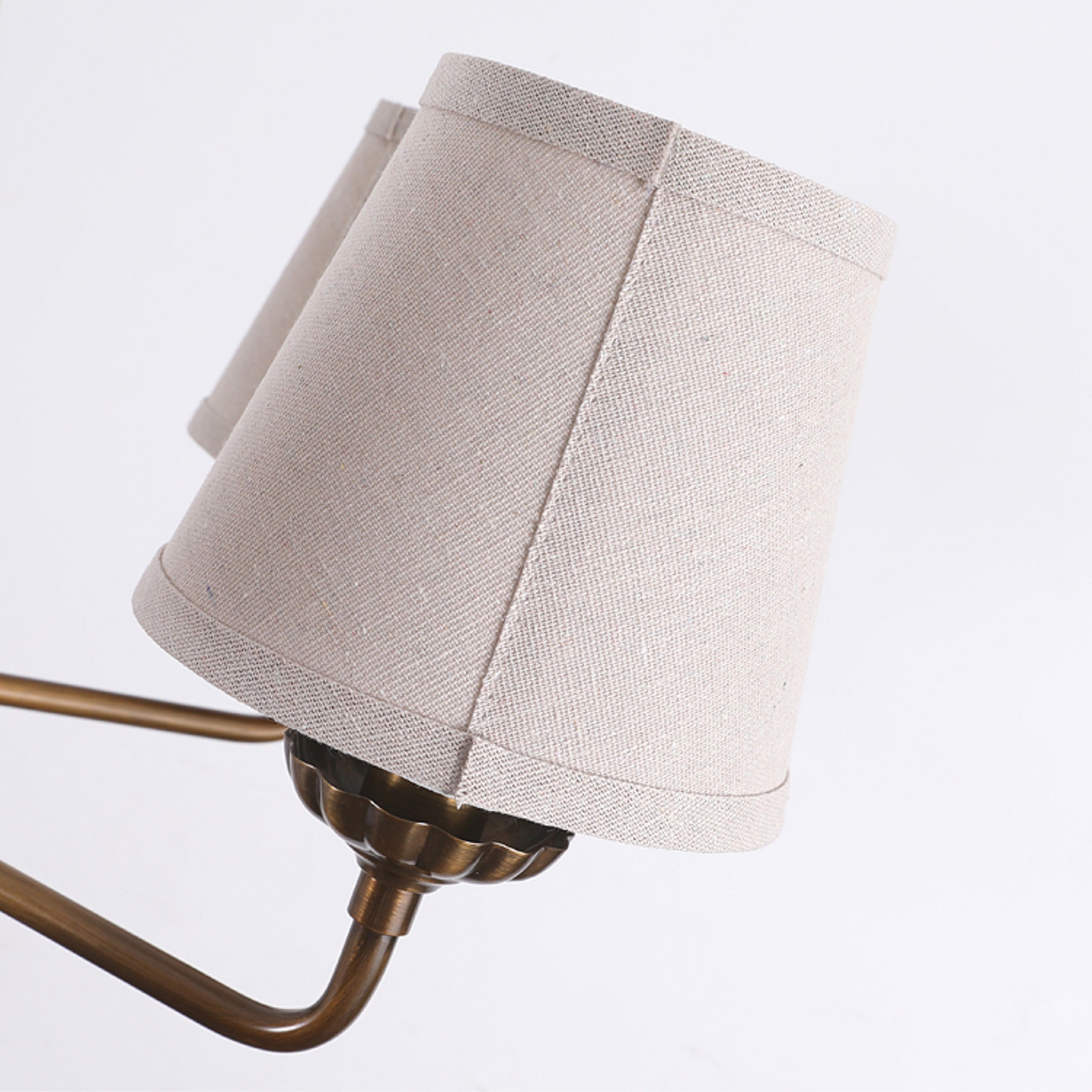 Gloruvyh Vintage Industrial Fabric Metal Chandelier