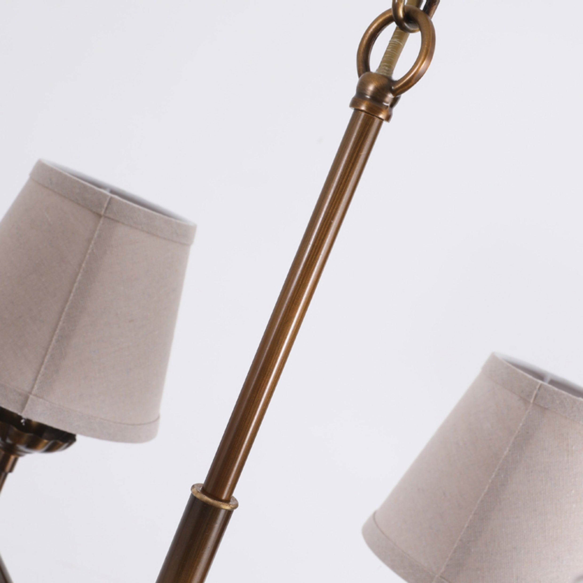 Gloruvyh Vintage Industrial Fabric Metal Chandelier