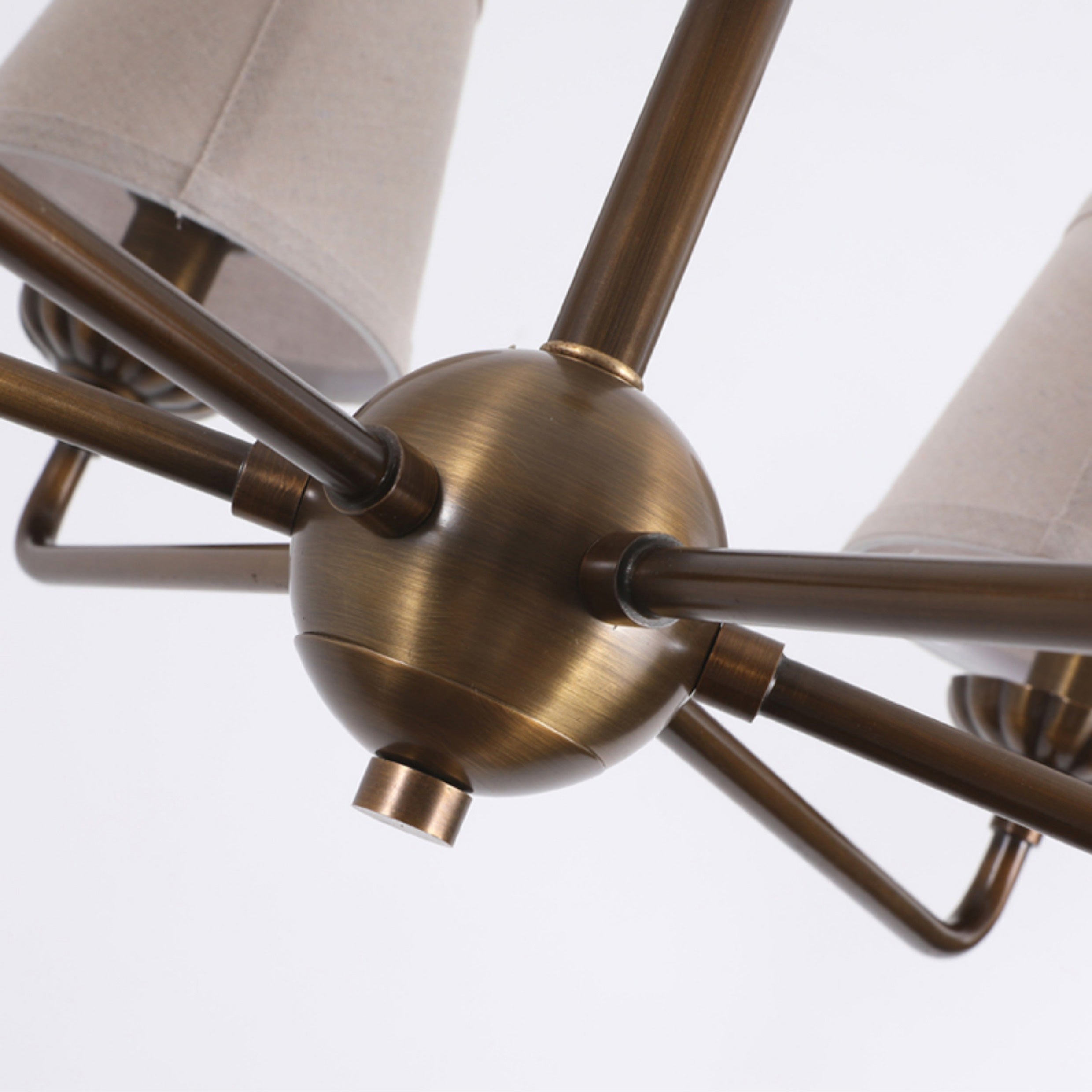 Gloruvyh Vintage Industrial Fabric Metal Chandelier