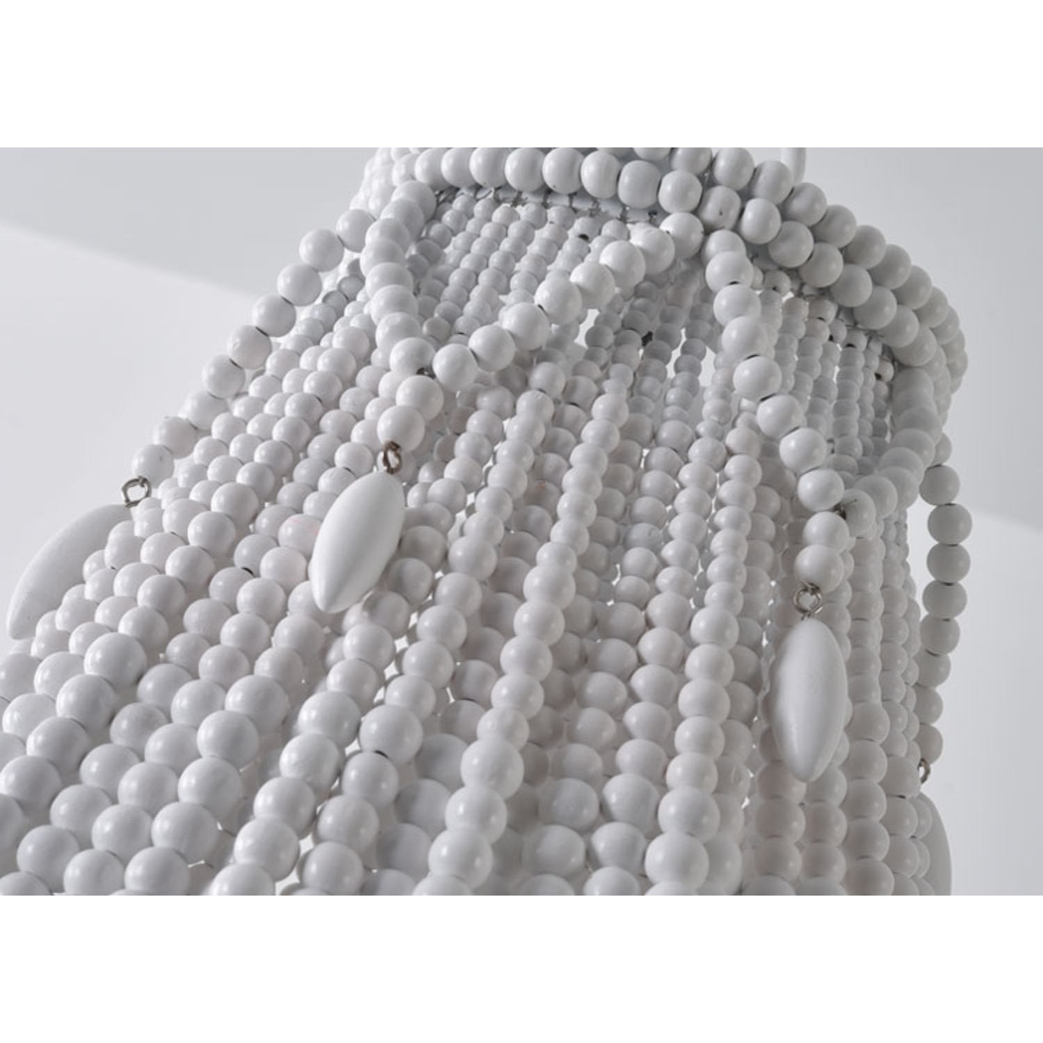 Eirikuvyu Postmodern Luxury Bead Metal Wood Chandelier