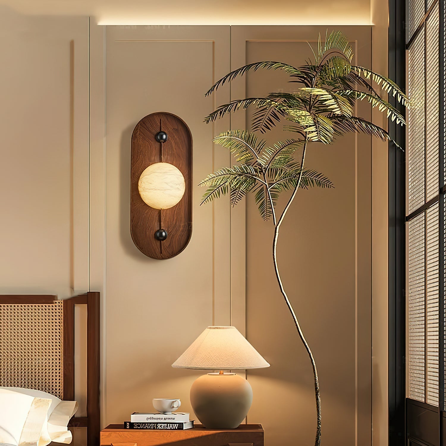 Gloruvyu Individual Creativity Metal Alabaster Wall Lamp - Lamp Copper