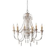 Norduvyh Postmodern Luxury Traditional Wooden Metal Chandelier - Lamp Copper